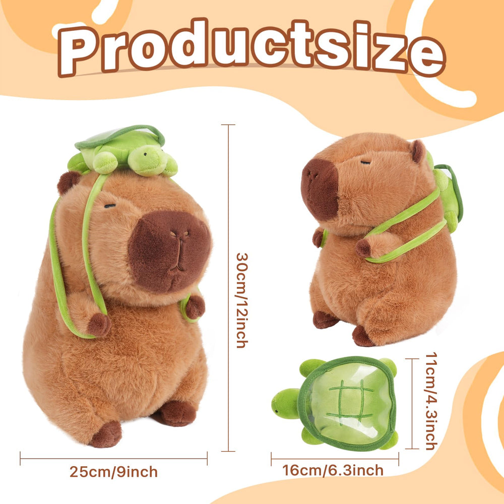 Close-up of soft fur texture on EASELR capybara plush