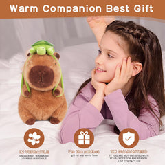 Gift-ready EASELR capybara plush with turtle backpack packaging