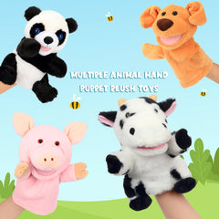 Easfan cow puppet's machine-washable design stays clean after frequent use