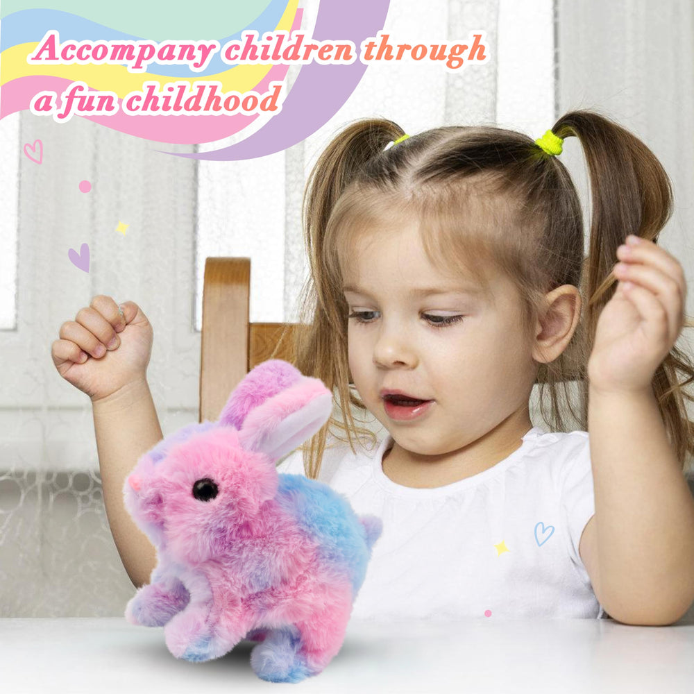 Easfan Easter Rabbit jumping action demonstrates interactive movement for active play