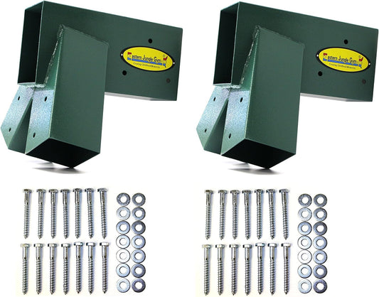 Eastern Jungle Gym Easy 1-2-3 A-Frame brackets front view for durable DIY swing frame construction.