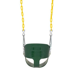 Eastern Jungle Gym front safety chain enhances toddler swing security during playtime.