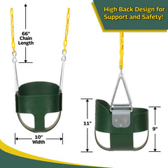 Eastern Jungle Gym spacious bucket seat keeps toddlers secure during play