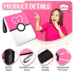 EASYFUN card binder pink removable clasp for flexible customization