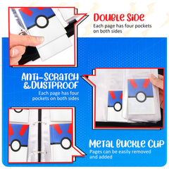 EASYFUN double-sided pages maximize storage and visibility.