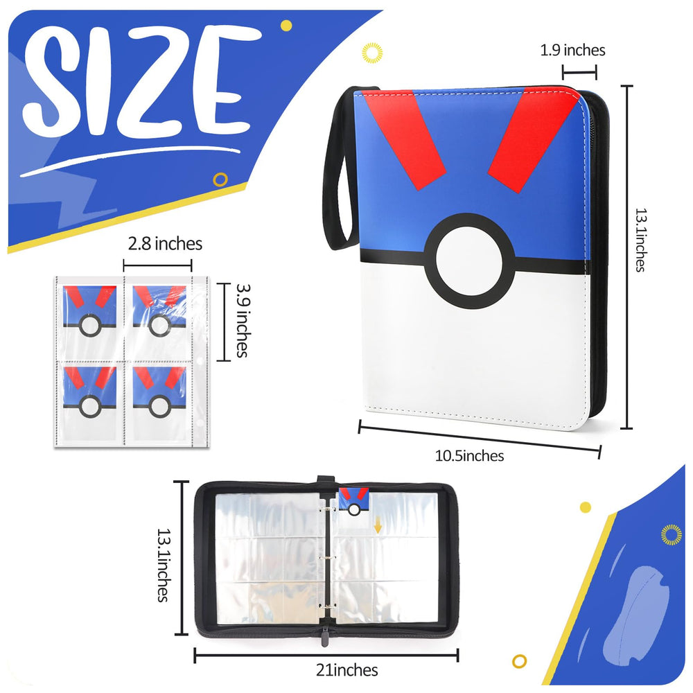 EASYFUN removable 50 sleeves for organized, double-sided card viewing.