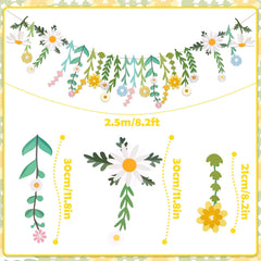 Easy Joy wildflower banner backdrop adds natural charm to weddings.
