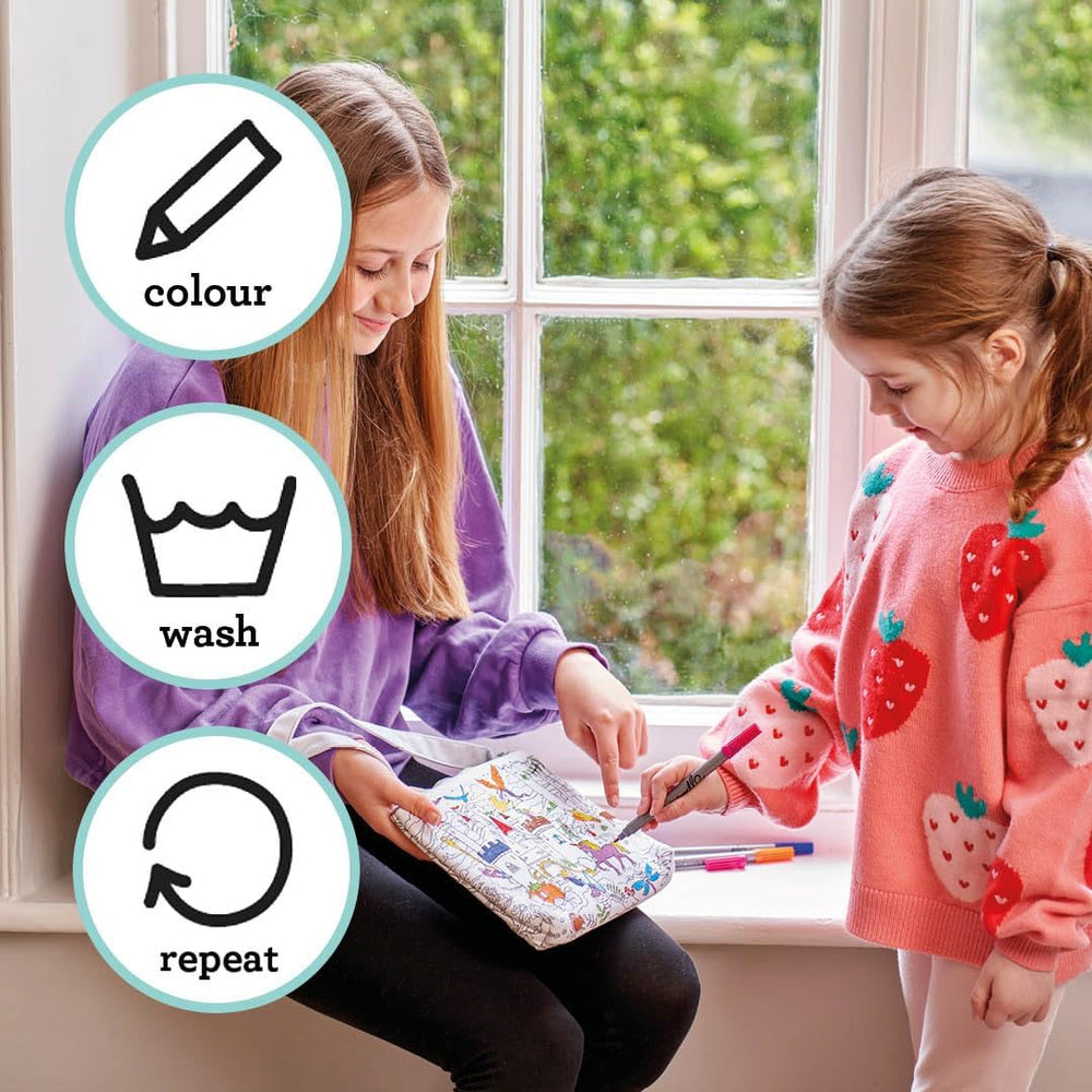eatsleepdoodle adjustable shoulder strap provides comfortable, customizable wear for young artists.