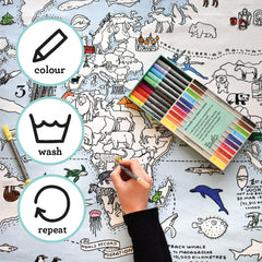 eatsleepdoodle artist set 20 rainbow colors ideal for vibrant textile projects.