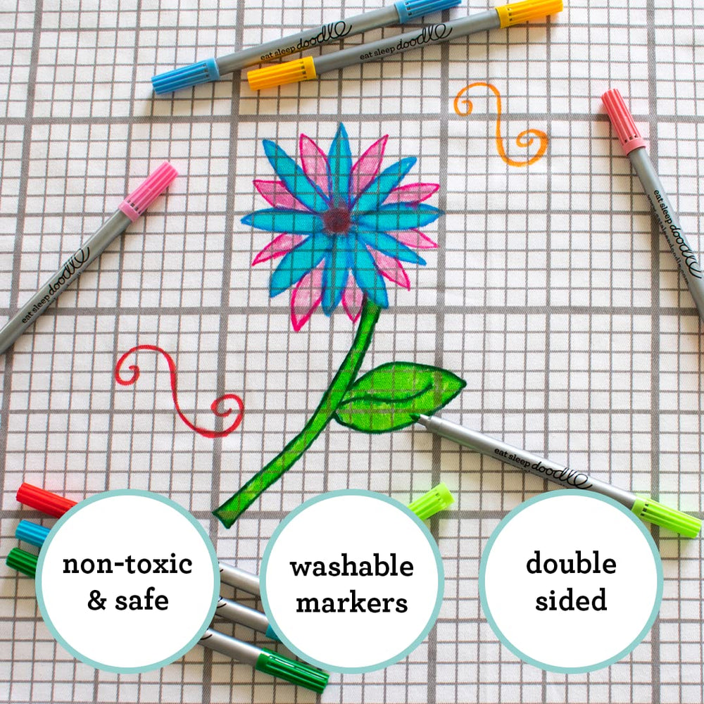 eatsleepdoodle marker lines; thin and thick tips for varied strokes