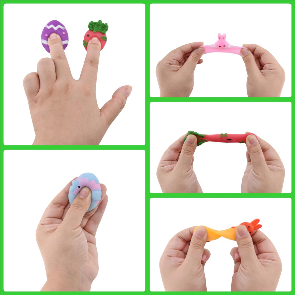 Eavotoy Easter Mochi squishy toys in gift box for Easter decor.