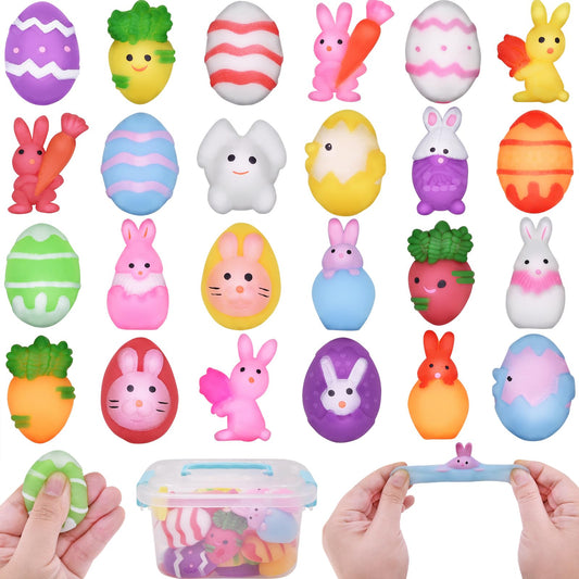 Eavotoy Easter Mochi squishy toys packaging for gifting.