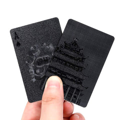 EAY PVC-embossed playing cards for smooth shuffles and durability.