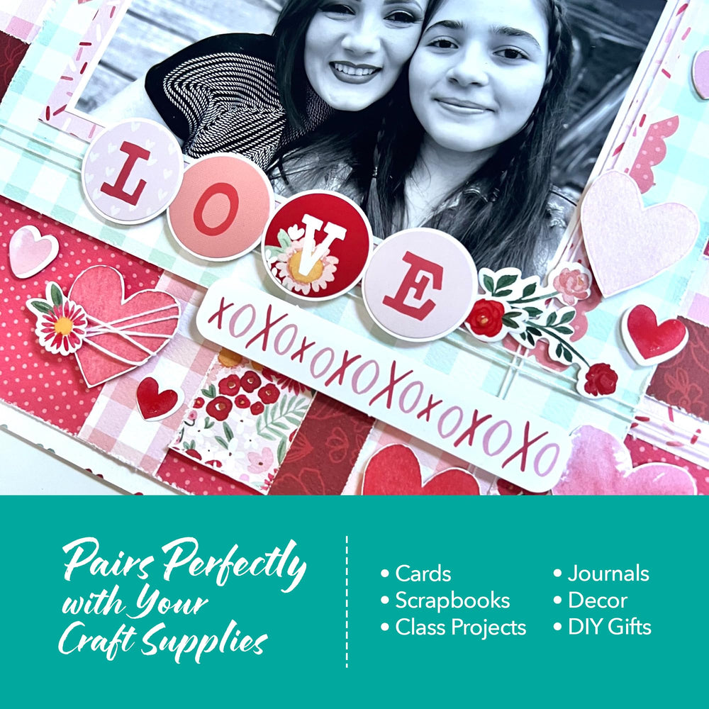 Echo Park Paper Valentine romantic florals boost elegant borders