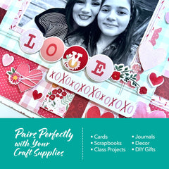 Echo Park Paper Valentine romantic florals boost elegant borders