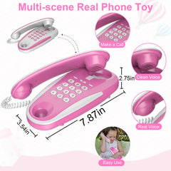 ECLENYES play phone shows a 23 ft line for long-distance pretend chats.