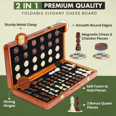 ECOCRAFTER wooden checkers pieces with durable classic design