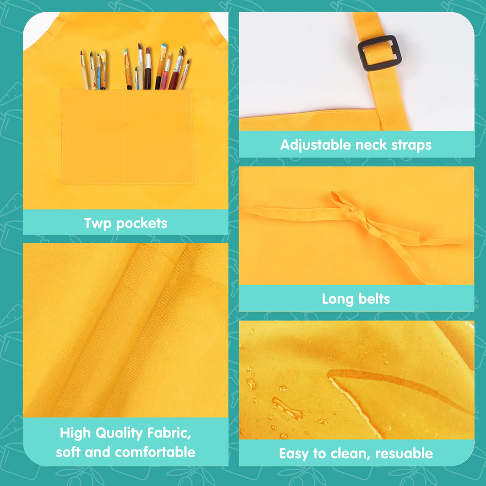 Ecoofor XL kids apron with adjustable ties for a comfy, growing fit