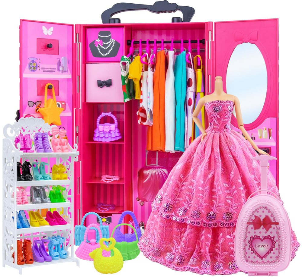 Ecore Fun long party dresses adding elegant options for doll storytelling.