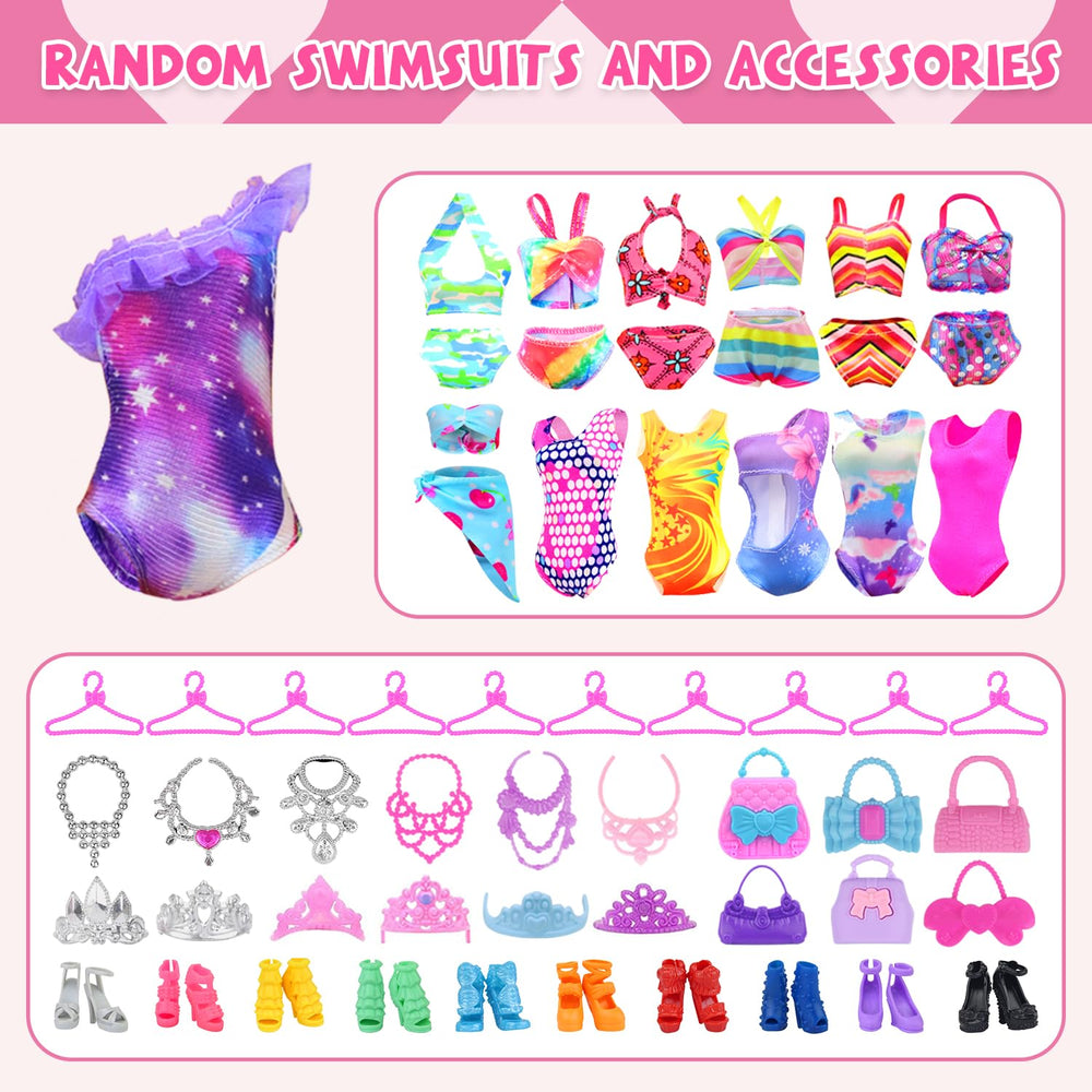 Ecore Fun complete doll wardrobe for imaginative styling sessions.