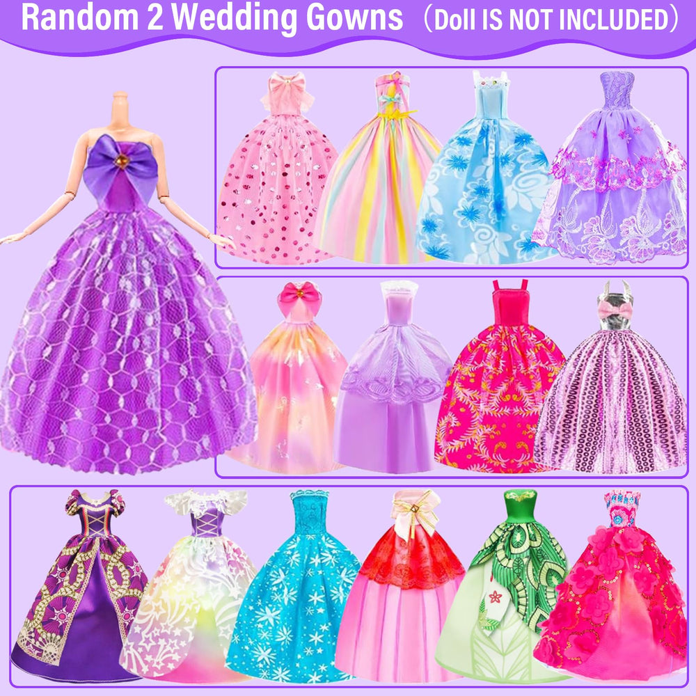 Ecore Fun swimsuits enable summer-themed pretend play for 11.5-inch dolls.