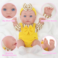 ECORELF 12inch doll clothes showcasing durable cotton outfits for styling