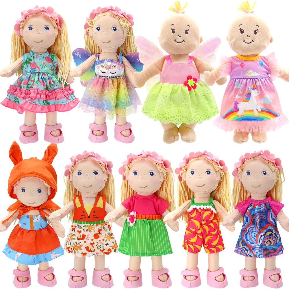 ECORELF Alive onesie and hat for 12-inch dolls, easy outfit completer