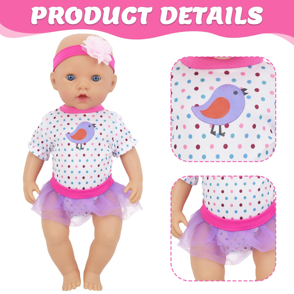 ECORELF print-top set enables vibrant mix-and-match looks for dolls.