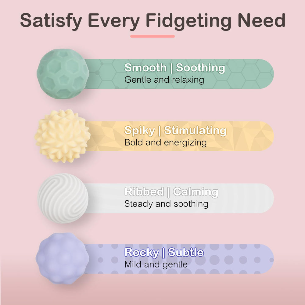 Ednzion soft-matte carrying case keeps fidget balls organized and portable.