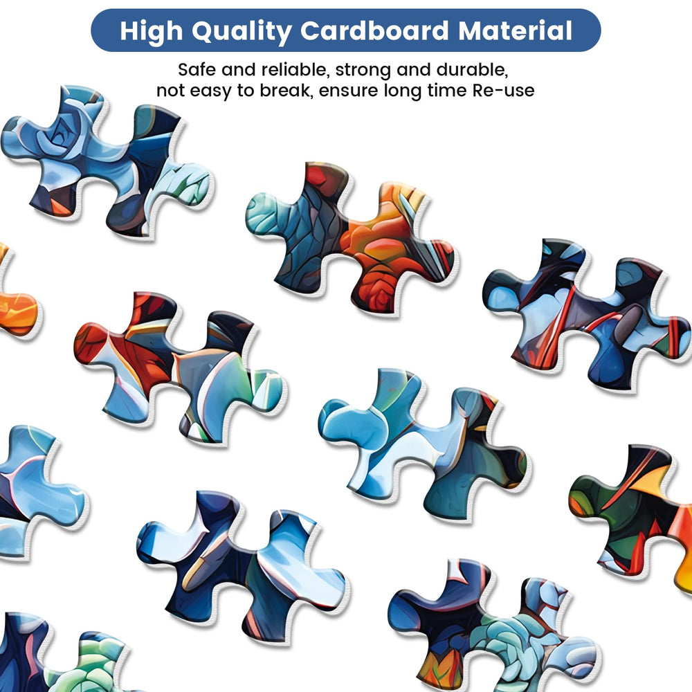 Edsjegn eco-friendly cardboard and anti-glare surface for comfortable puzzling