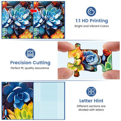 Edsjegn puzzle laser-cut edges ensure precise fit during play