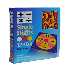 EDU-TOYS 24 Game card deck digits, enables quick mental math practice on the go.