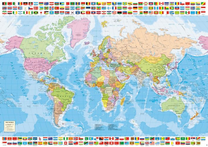 Educa table setup presents a family-friendly geography puzzle moment.