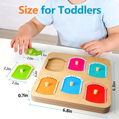EDUJOY Montessori-inspired toy supports early learning through color and animal recognition