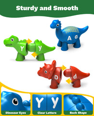 Edumoteso toddler-friendly dino pieces promote precision grip and coordination.