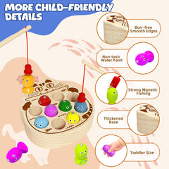 edutree ten colorful fish pieces aiding color recognition and sorting