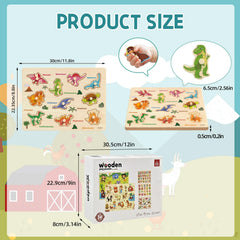 edutree farm animals peg puzzle introduces barnyard friends for imaginative play