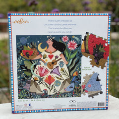 eeBoo Mother Earth puzzle color insert helps track progress and appreciation.