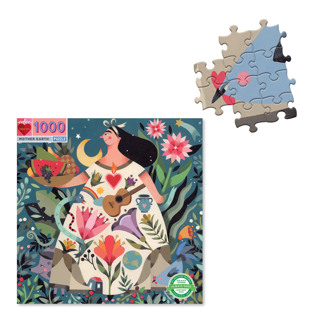 eeBoo Mother Earth puzzle square 23-by-23 format offers a satisfying challenge.