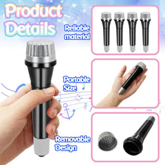 Eerrhhaq kids stage pretend microphones ideal for karaoke and parties