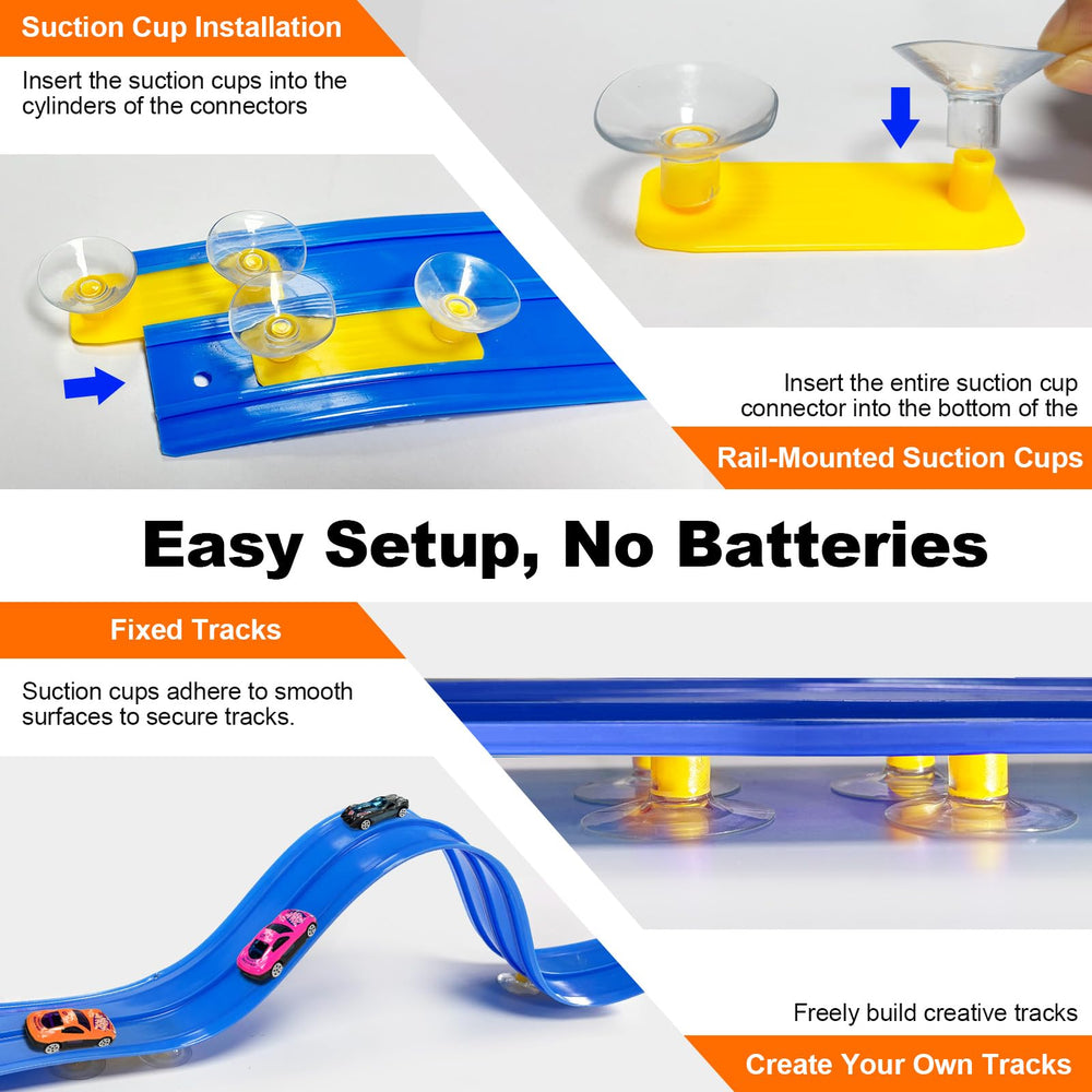 EFCRBS compatible with Hot Wheels and 1/64 cars for versatile play.