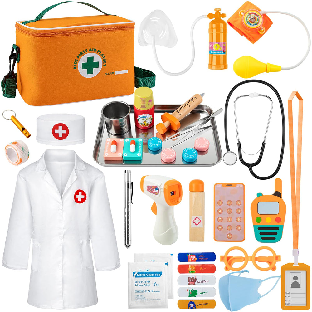 EFO SHM Doctor Kit stethoscope, heartbeat simulation for realistic pretend play.