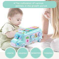 EFOSHM safe materials and design make the bus a reliable first gift for toddlers.