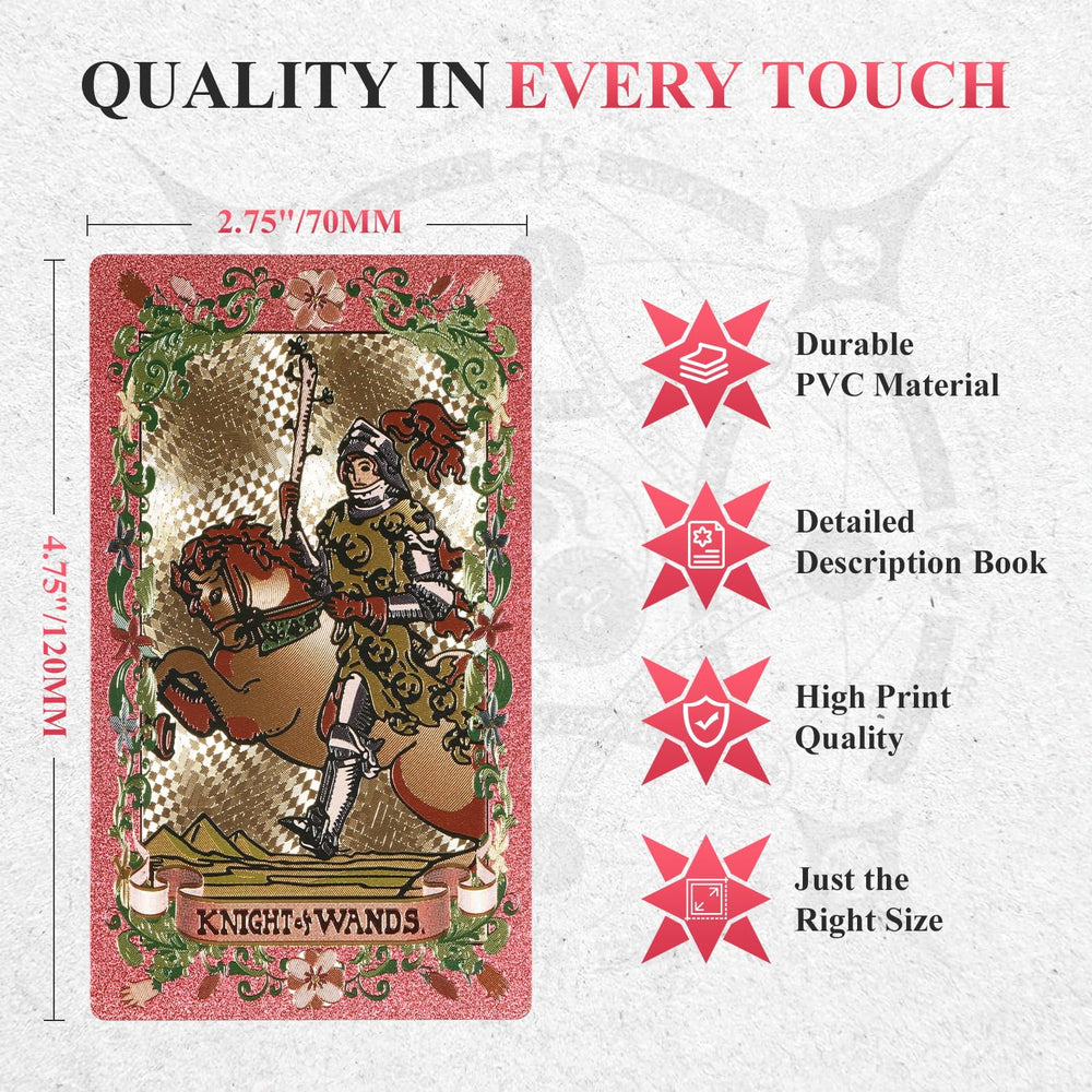 EGCUQ pink tarot cards shuffle smoothly for effortless practice and quick readings.