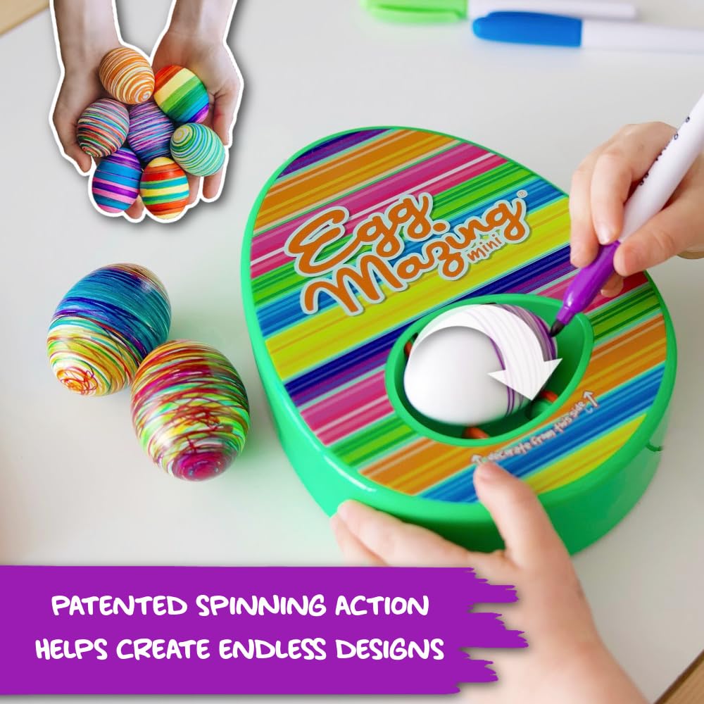 Eggmazing markers palette with six bright colors for eggs