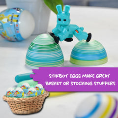 EggMazing StikBot eggs make a giftable Easter basket surprise.