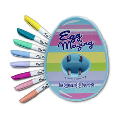 The Eggmazing Spinner in action for mess-free egg decorating