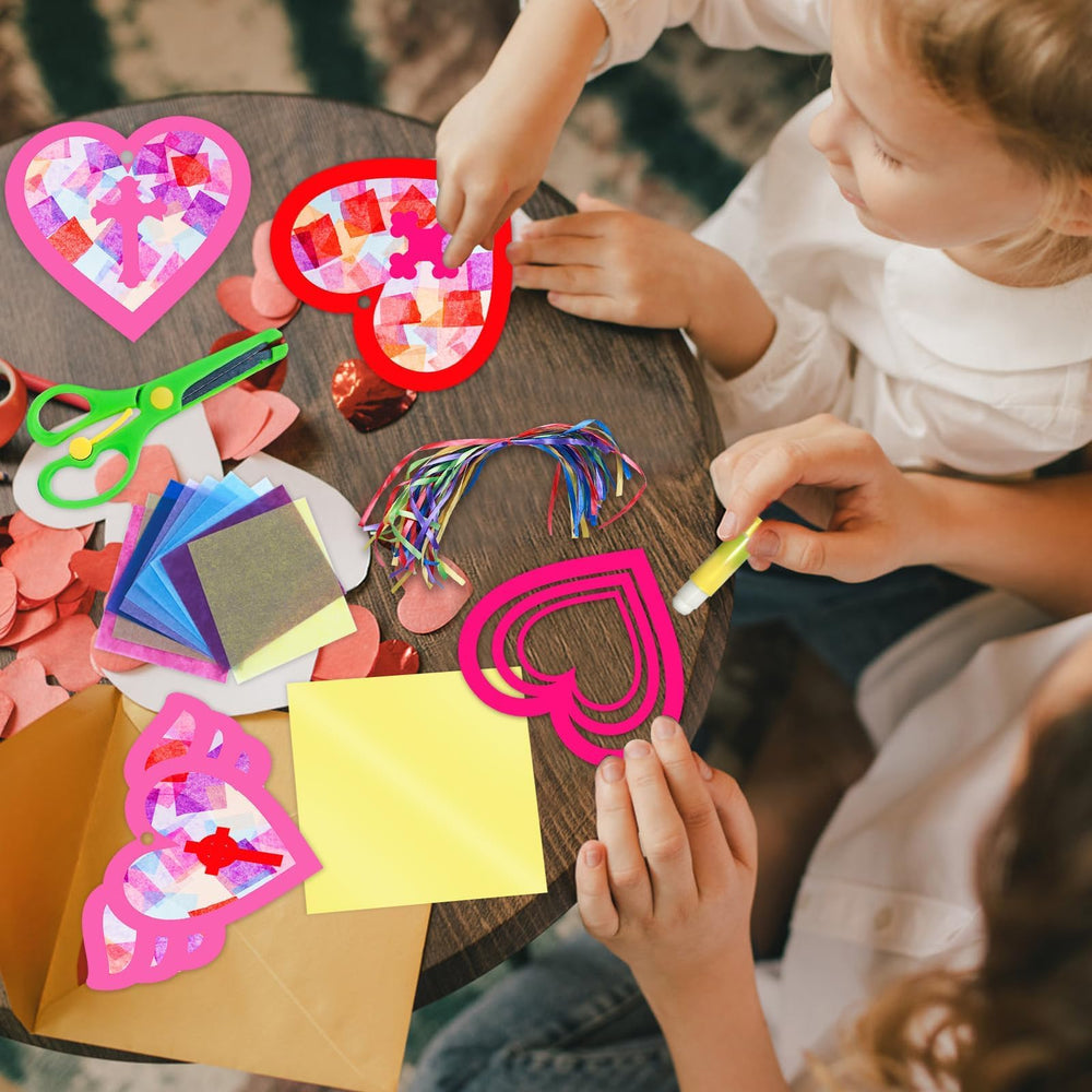EggSun coated paper suncatchers glow brilliantly when sunlight hits