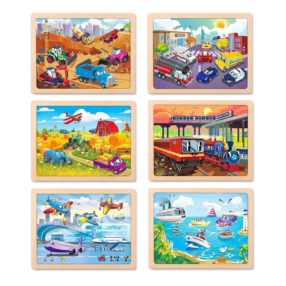 EggSun emergency vehicles puzzle boosts problem solving with vibrant colors.