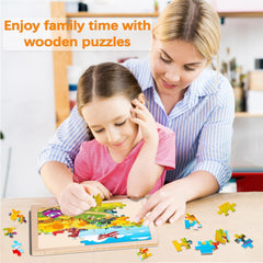 EggSun puzzle set with frame helps kids finish puzzles confidently.